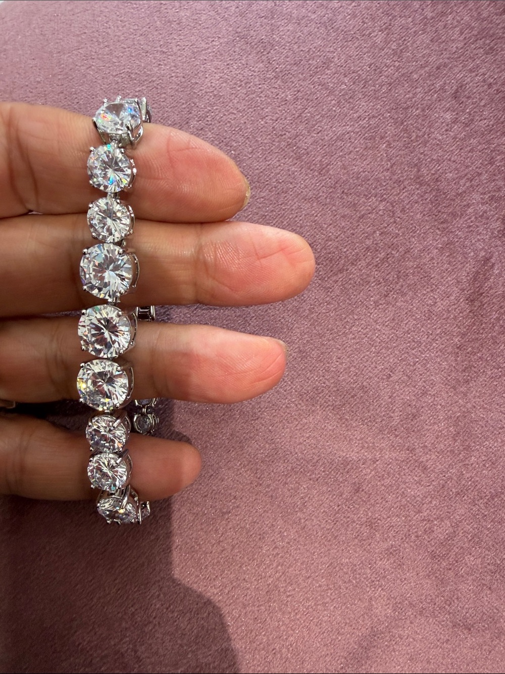 crystal tennis bracelet